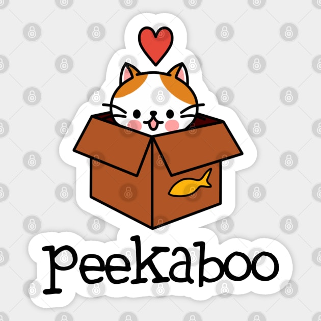 Peekaboo cat Sticker by Smurnov